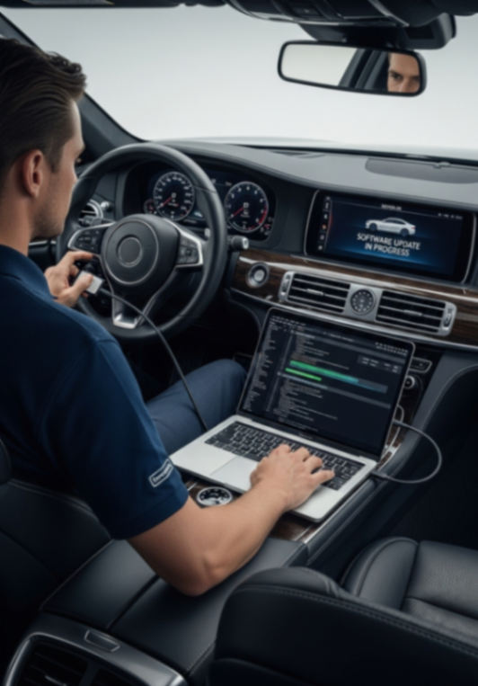 تحديث سوفت وير السيارات الكهربائية